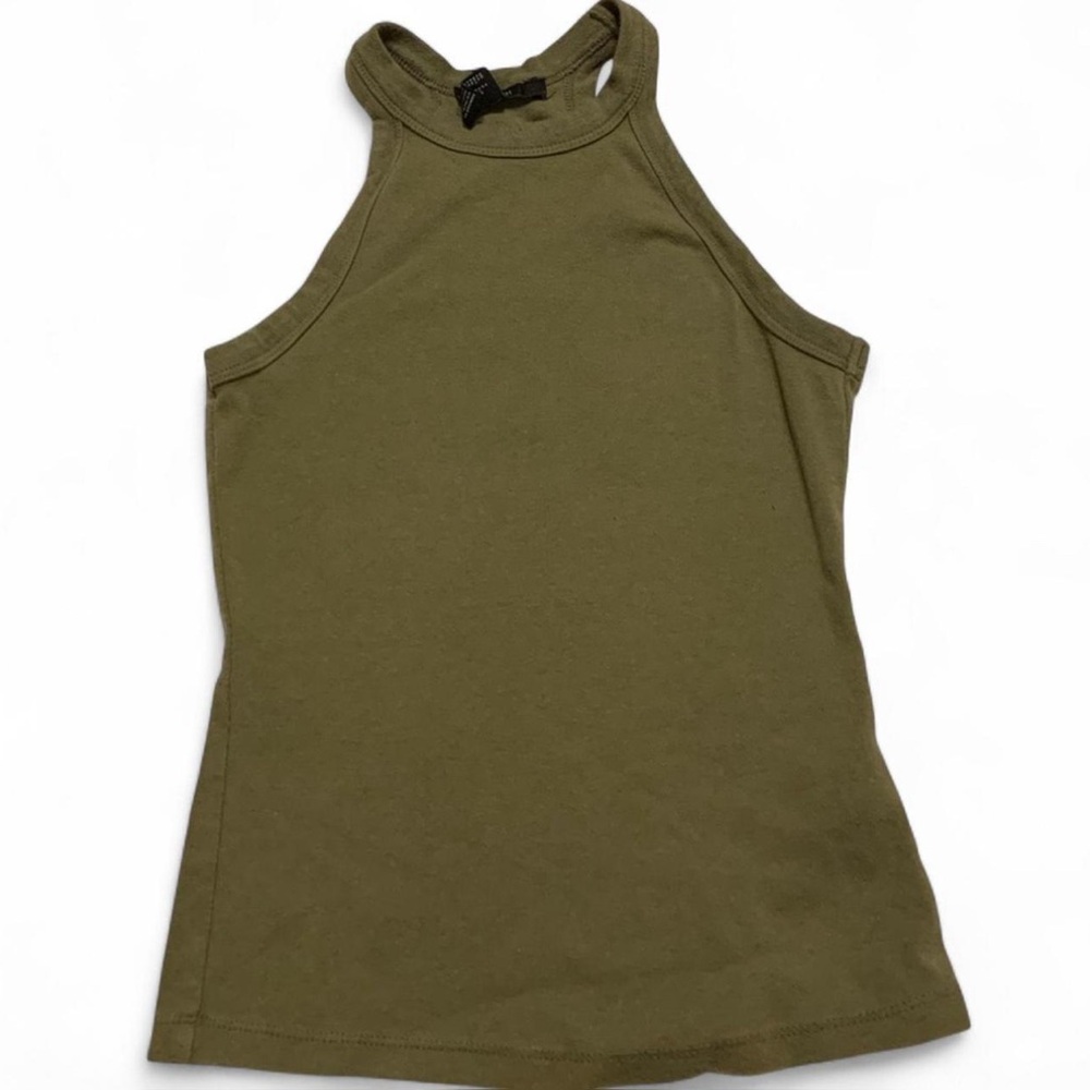 Forever 21 Olive Green Racerback Tank Top